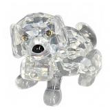 Swarovski Silver Crystal Puppy Figurine