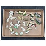 Painted Ceramic Animal Figurines