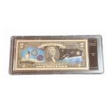 Apollo 9 $2 Uncirculated Space Race Note