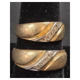 MENS & LADIES TRIBUTE RINGS  SIZES10.5, 8.5