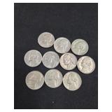 10 JEFFERSON NICKELS