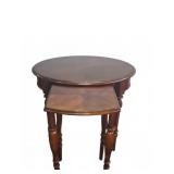 Wooden Nesting Tables 28' oval