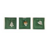 Swarovski Christmas Ornaments Set of 3