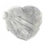 Swarovski Silver Crystal Heart with Bow