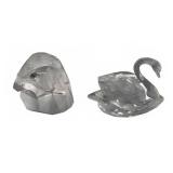 Swarovski Crystal Eagle and Swan Figurines