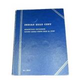 Partial 1856- 1909 Indian Head Cent Book