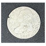 (1) 1837 Capped Bust Half Dollar Coin