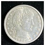 1892-O Barber Quarter