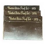 1973, 1974, 1975 US Proof Sets