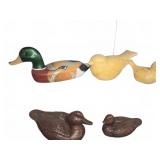 5 Decorative Bird Figures