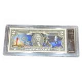 Gemini IX-A $2 Colorized Note 1966