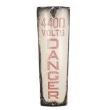 4400 Volts Danger Metal Warning Sign