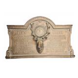 BPOE Elk's Creed Brass Plaque
