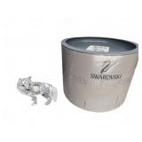 Swarovski Silver Crystal Wolf Figurine