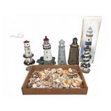 Lighthouse Figurines & Seashells