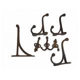 Cast Iron Wall and Coat Hooks Assortment