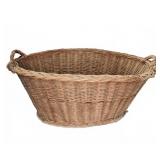 Large Wicker Basket with Handles