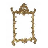Ornate Gold Tone Framed Mirror 9.5x15.5'
