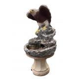 Large Concrete Eagle Birdbath Fountain
