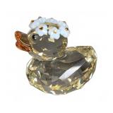 Swarovski Crystal Duck Figurine Happy Duck