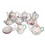 English Fine Bone China Teapot Group