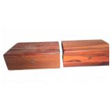 Pair Lane Cedar Jewelry Boxes