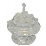 Swarovski Crystal Birthday Cake Figurine