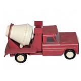 Structo Red Pressed Steel Cement Mixer Truck