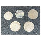 (5) Assorted US Dimes and Half Dimes