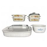 Corning Ware Bakeware Lot Assorted Patterns