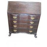 Wooden Drop Front Secretary Desk