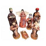 Handmade Nativity Set Mexico