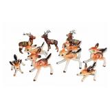 Deer Figurines Mixed Materials