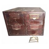 Globe 4-Drawer Wood File Cabinet, Wood Box