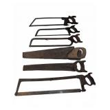 6 Vintage Hand Saws