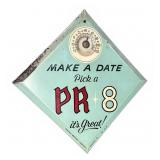 PR8 Metal Advertising Thermometer 12.5'x12.5'