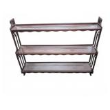 Three-Tier Wooden Shelf Unit