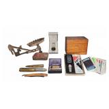 Collectibles Lot: Watch, Cards, Lighters