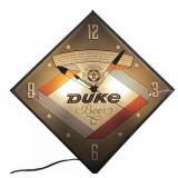 Pam Duquesne Duke Beer Illuminated Clock 22'