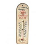 Sohio Advertising Thermometer Metal
