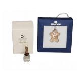 Swarovski Crystal Bottle and Ornament Set