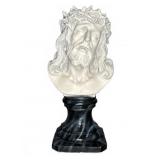 22' Plaster/Concrete Jesus Bust with Base