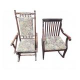 Upholstered Wooden Armchairs