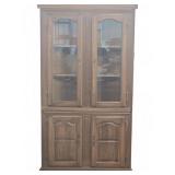 Wood Corner China Cabinet Hutch