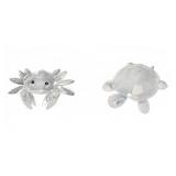 Swarovski Crystal Crab and Turtle Figurines