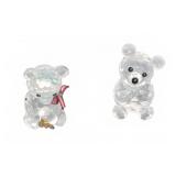 Swarovski Crystal Bear Figurine Pair