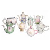 8 Porcelain and China Teapots