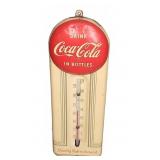 Coca-Cola Metal Thermometer 9' x 3'