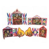 5 Peruvian Retablo Dioramas