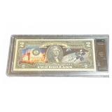 Lunar Orbiter - 1 $2 Bill Colorized Collectible